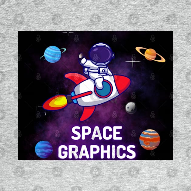 Space graphic T-shirt by Yash_Sailani